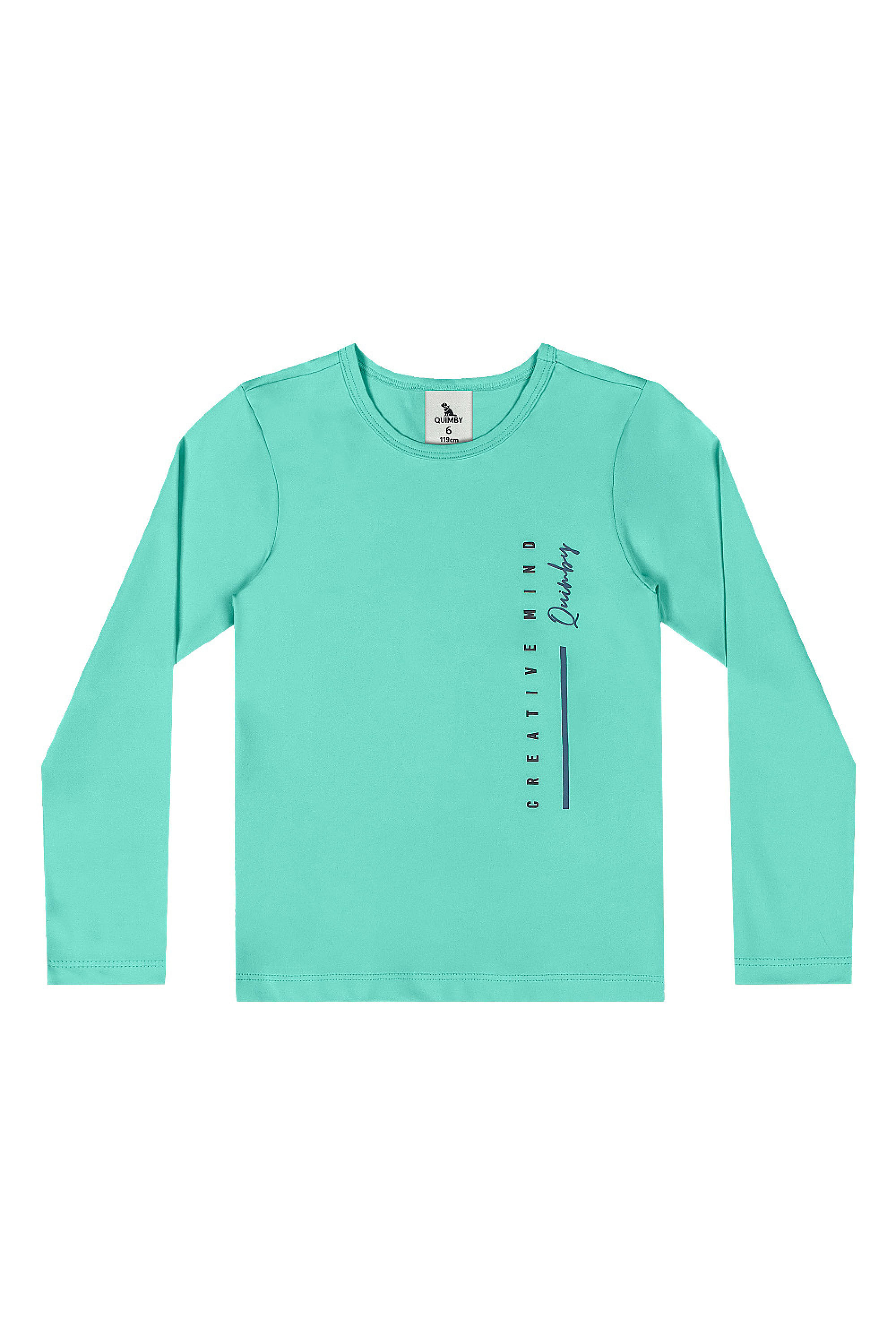 Conjunto Moda Praia Camiseta FPS 50+ e Bermuda em Microfibra (Verde Claro) Quimby - Imagem 32